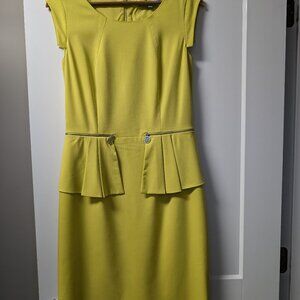 Striking lime green peplum